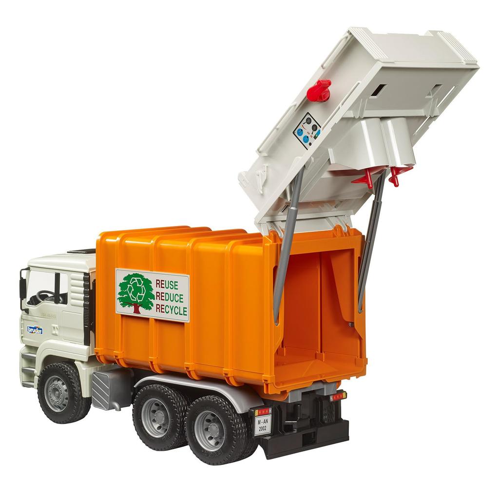 Bruder MAN Garbage Truck BR02772 ORANGE×WHITE