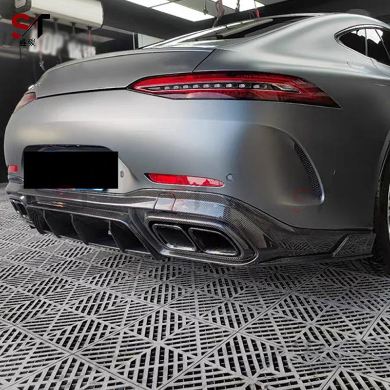 Задний диффузор-губа из углеродного волокна для Mercedes AMG GT50/GT53