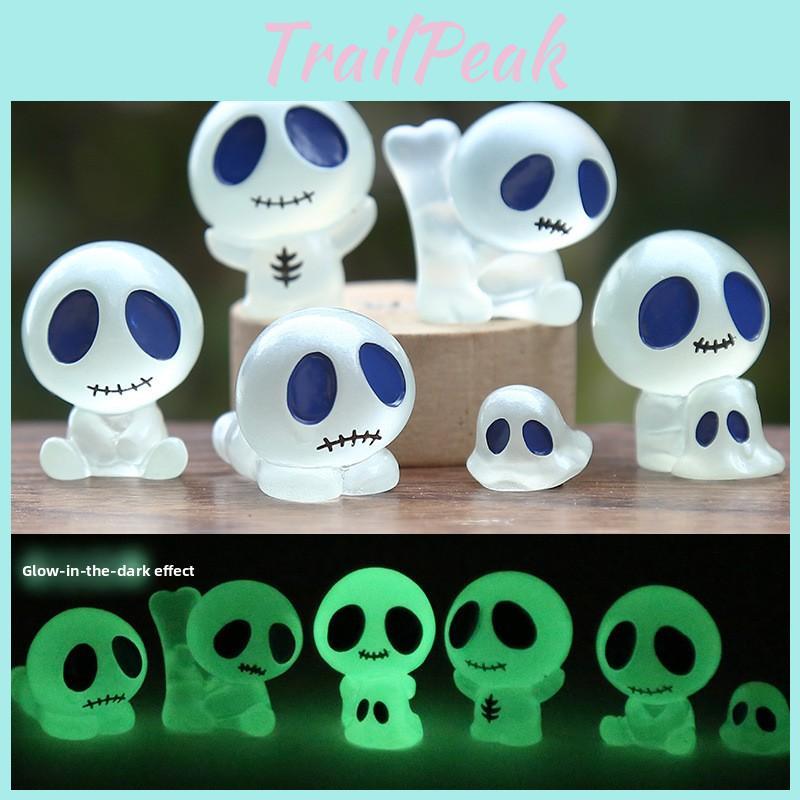 Resin Ghost Miniature Toy With Scene Design For Diy Decoration And Creative Play Activities