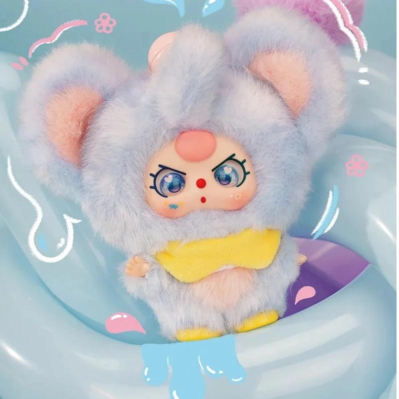 Baby Three Mini Hug Series Vinyl Face Plush Pendant Blind Box Mini Hanging Toy Trend Surprise Box Student Gift Cute Collectible