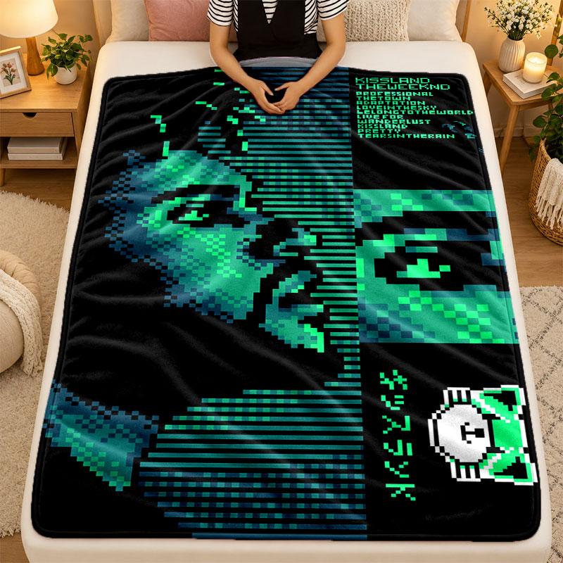 Flannel BlanketThe Weeknd Warm Soft Throw Blanket for Indoor Sofa Bed Living Room Use