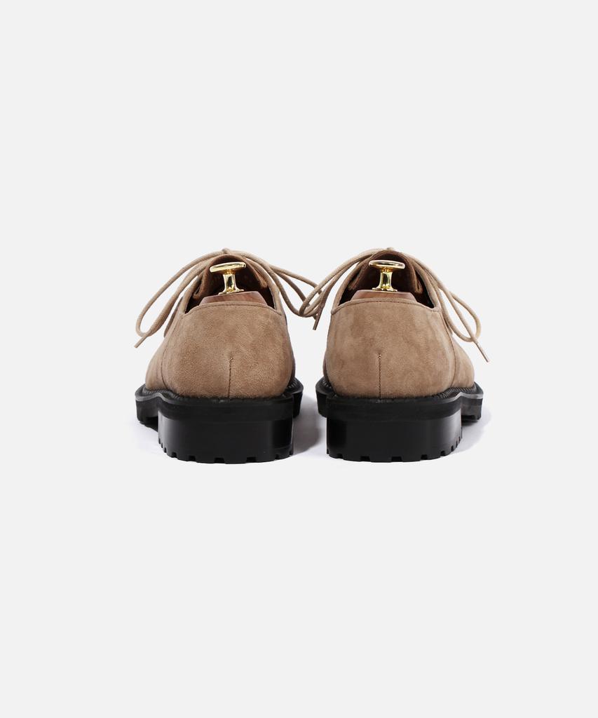 Custommood Richard Suede Tyrolean Derby Shoes (Olive Khaki)