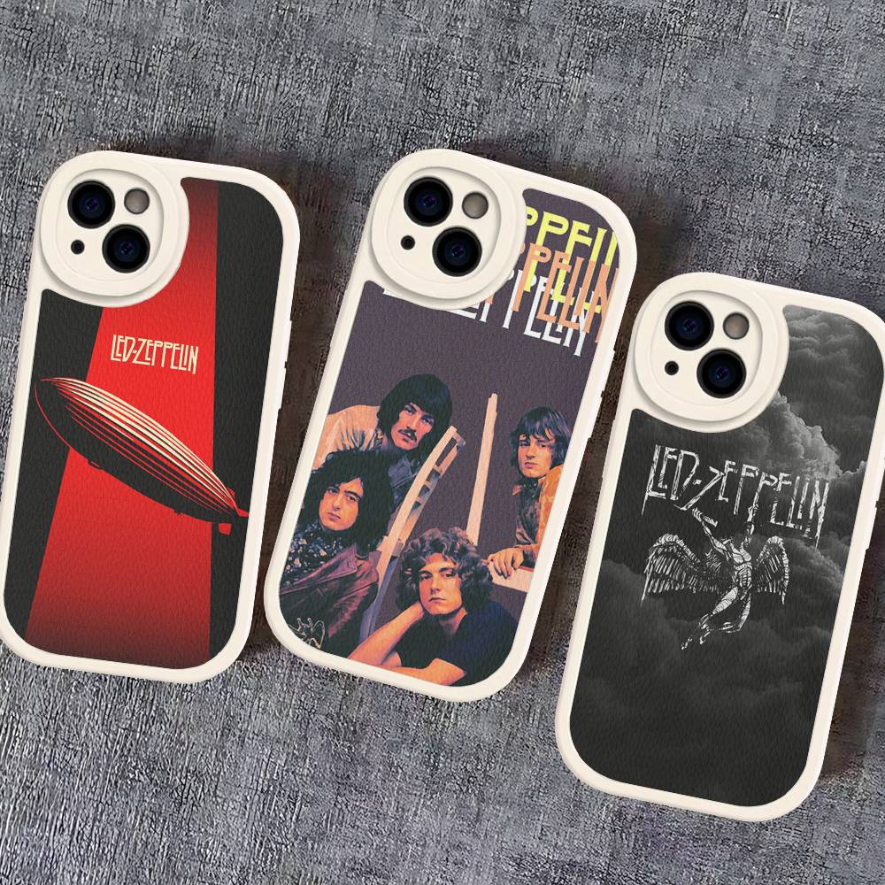 Чехол для телефона Rock Band L-Led Zeppelin для iPhone 16 15 14 16E 13 12 11 Pro Max Plus, кожаный