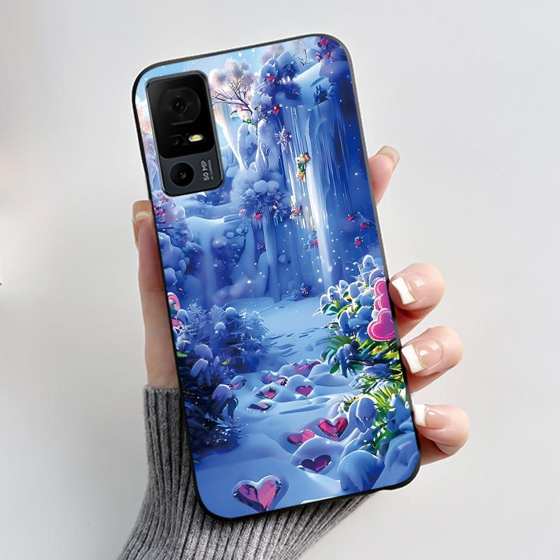 Cute Case For TCL 40 XL Fundas TCL 40T T608DL Cover For Lively Jitterbug Smart 4 Printing Shells Protective Soft Silicone Casing