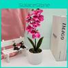 Artificialseven Butterfly Flowers Orchid Decor For Living Decoration Room