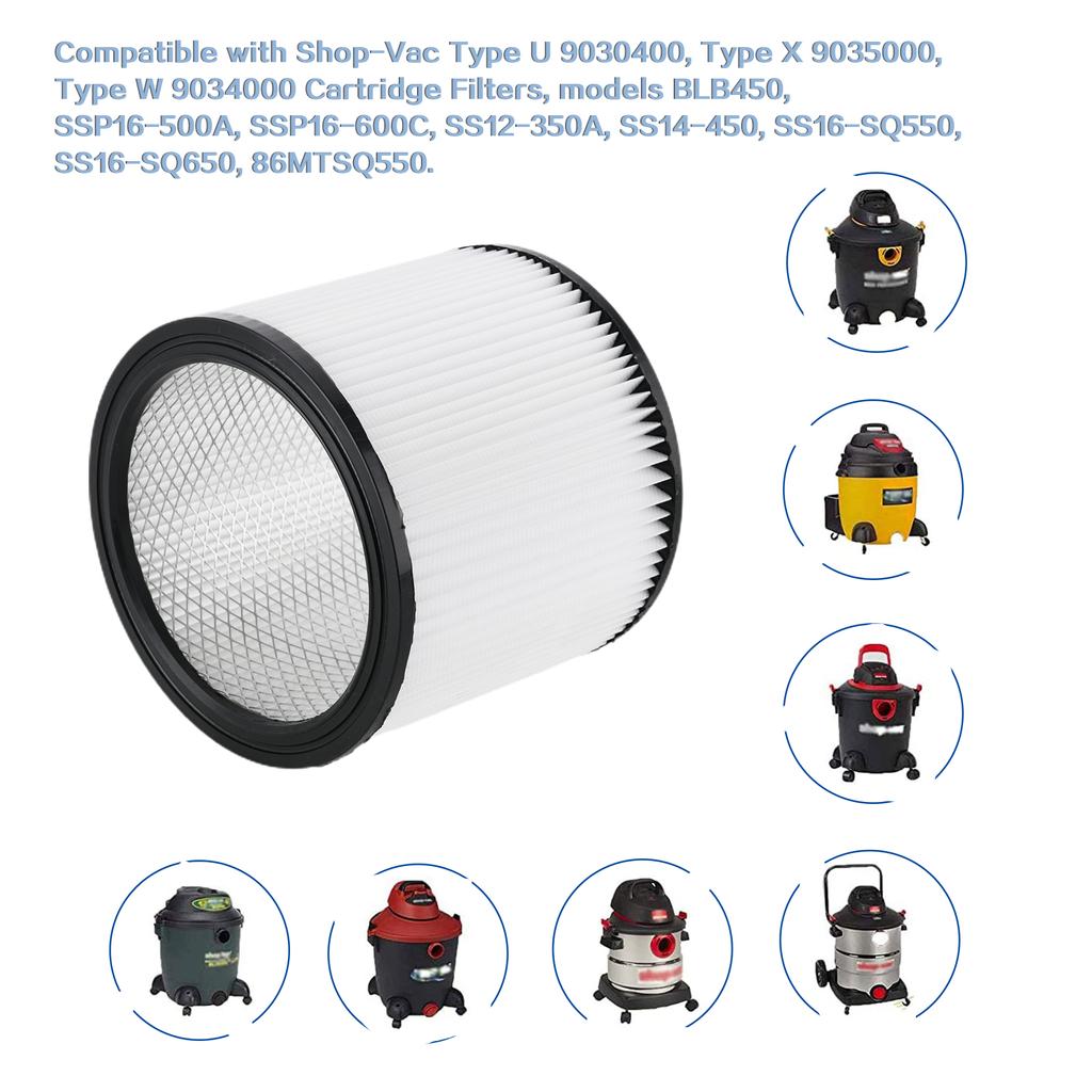 Сменный картриджный фильтр для пылесоса Shop Vac 90304, аксессуар для сбора пыли