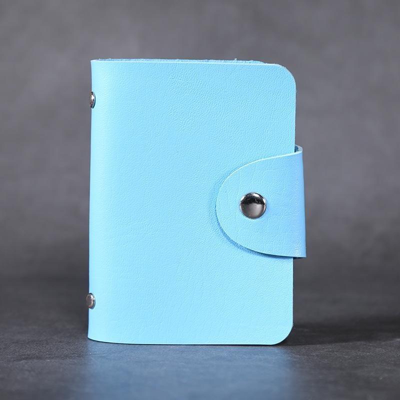 Многоцветный карманный кошелек для визиток, ID и кредитных карт из искусственной кожи премиального качества