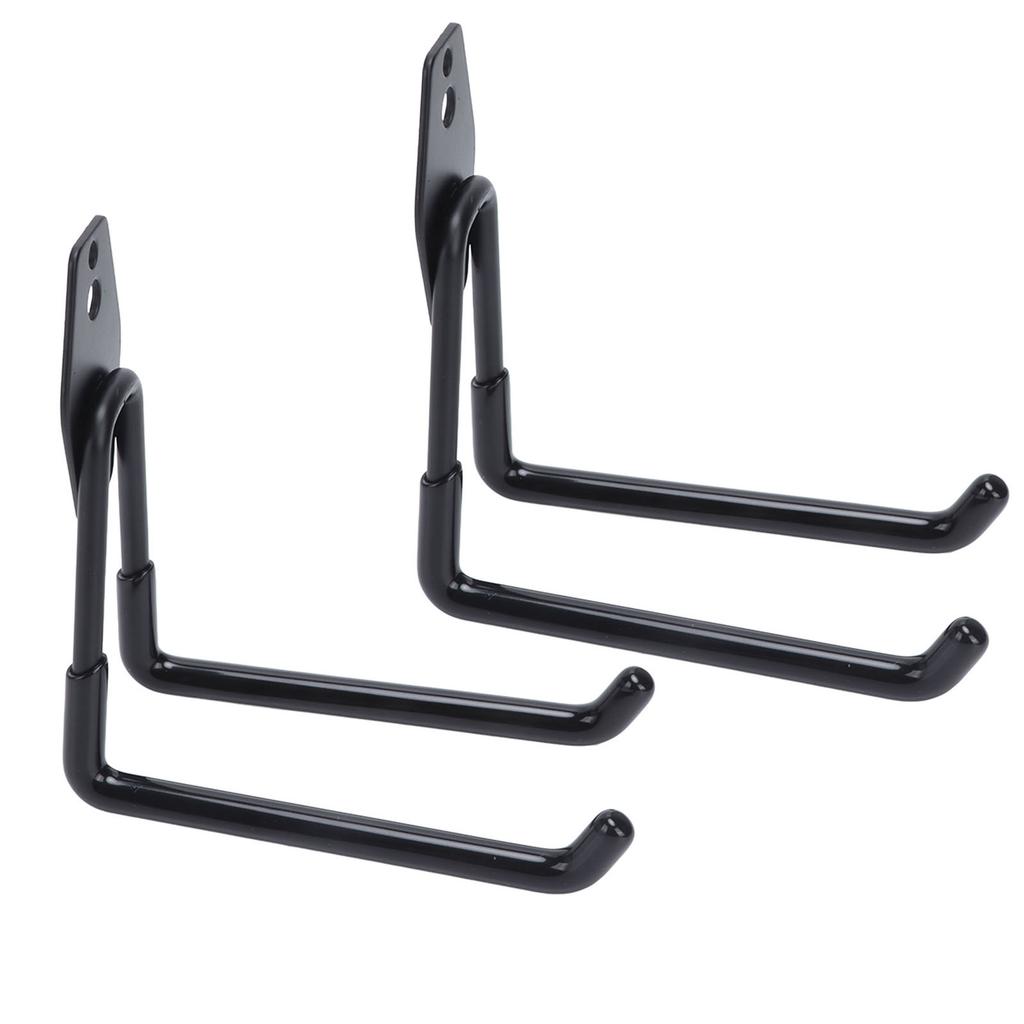 2Pcs Garage Hooks Multipurpose Wall Mount Garage Storage Hanger Organizer with 2 Hooks Style B 13cm