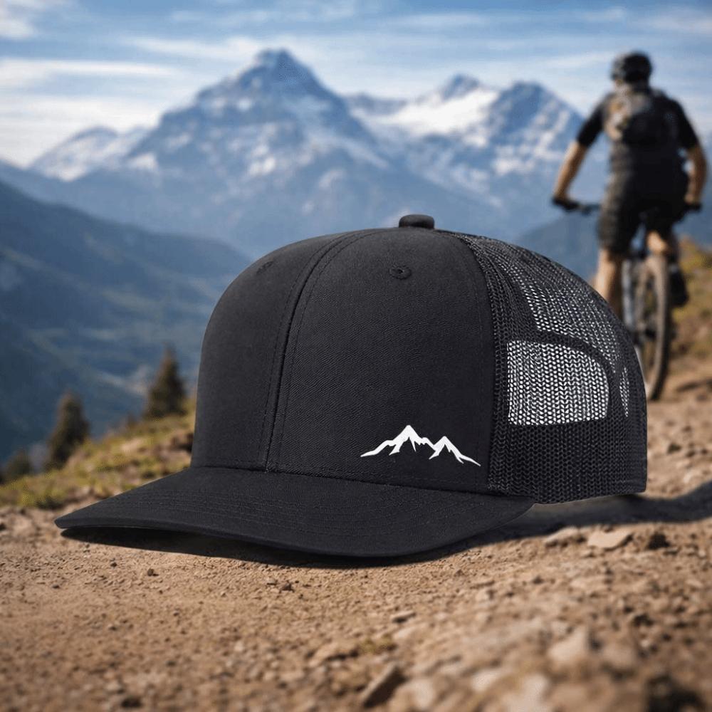 Дышащая Быстросохнущая Бейсболка Регулируемая Горная Вышивка Snapback Шляпа Хлопок Защита от Солнца Тракерная Кепка Хип-Хоп