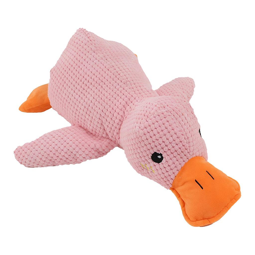 Dog Calming Plush Toy Bite Resist Sleeping Companion Duck for Dog Interactive Entertainment Activities