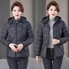 Mom's Winter Thickened Cotton Coat, Large Size, Middle-aged and Elderly Women's Clothing, Light and Short Cotton Coat for Small People