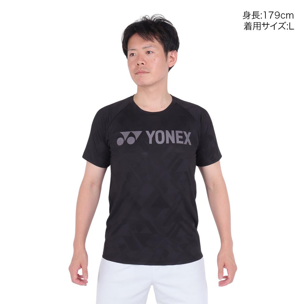 Футболка с коротким рукавом, сухая черная, M [Yonex] (Подходящий стиль) (007)