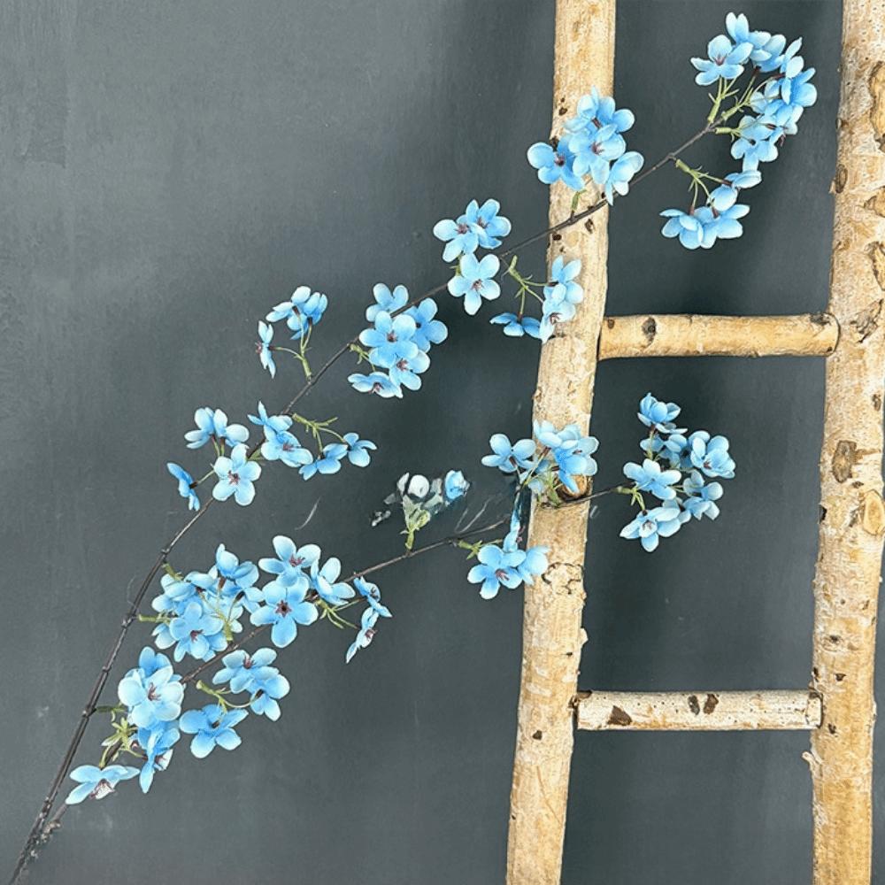 2 Forks Artificial Cherry Blossoms Silk Artificial Faux Plants  Wedding Decoration