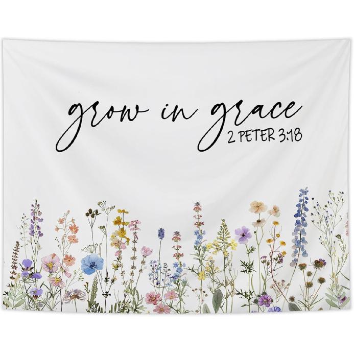 NATSUNO Vintage Christian Tapestry, Retro Bible Verse Fish Wall Tapestry for Home, Religious Scripture Fishers of Men Tapestries Wall Hanging for