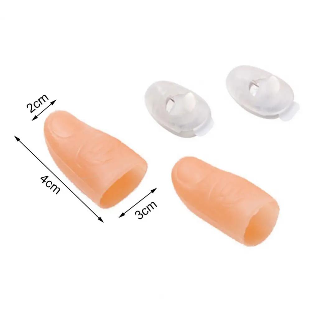 2Pcs Magic Light Up Finger Fingers LED Tricks Thumb Props Halloween Christmas Festival Party Novelty Funny Toys For Child Adult