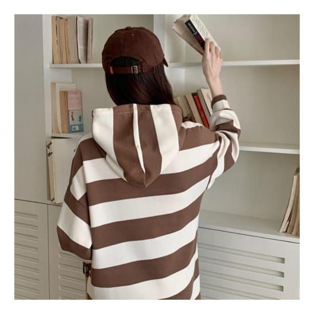 Navava Casual Stripe Hood Dress No260