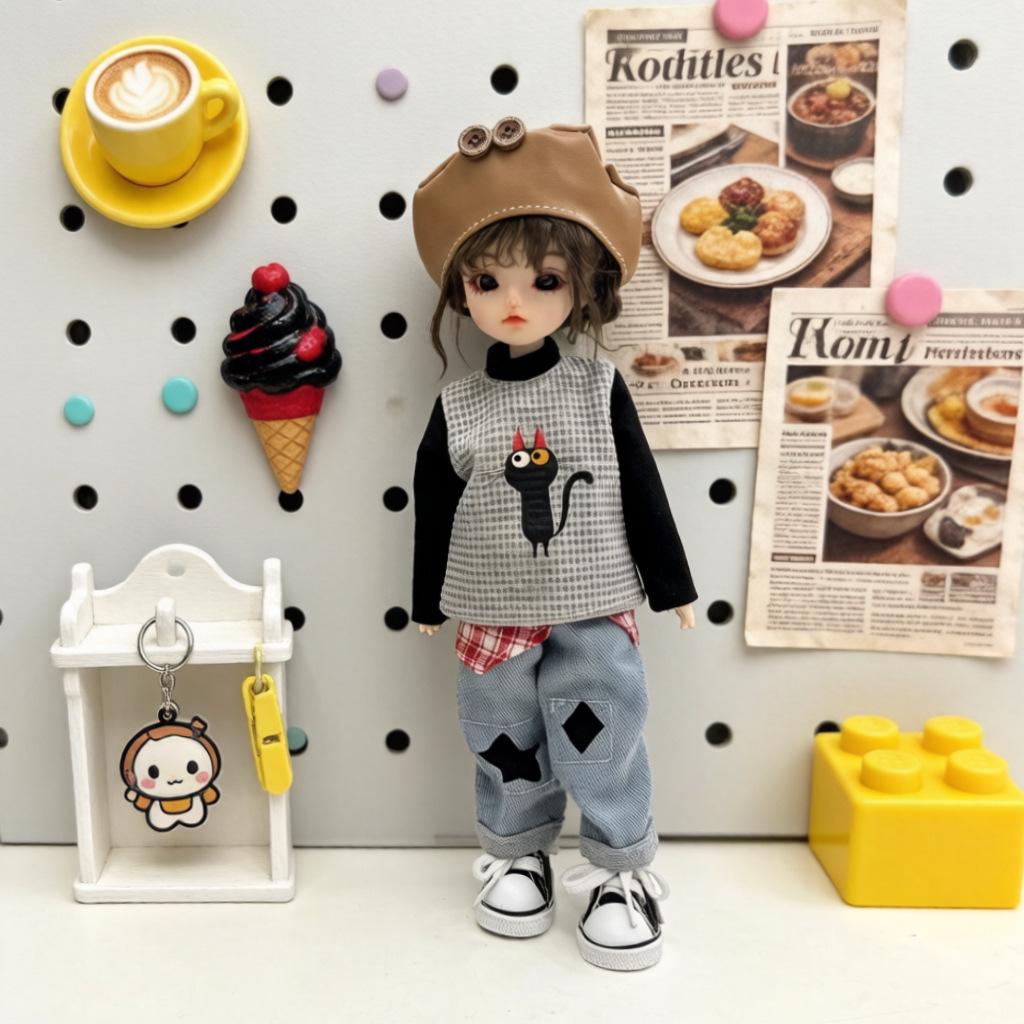 Одежда для 6-точечных кукол BJD: Повседневный набор с худи для красивых кукол-мальчиков и девочек
