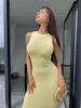 Европейское и американское женское облегающее платье - Однотонное, Сексуальное, для вечеринок в стиле хай-стрит