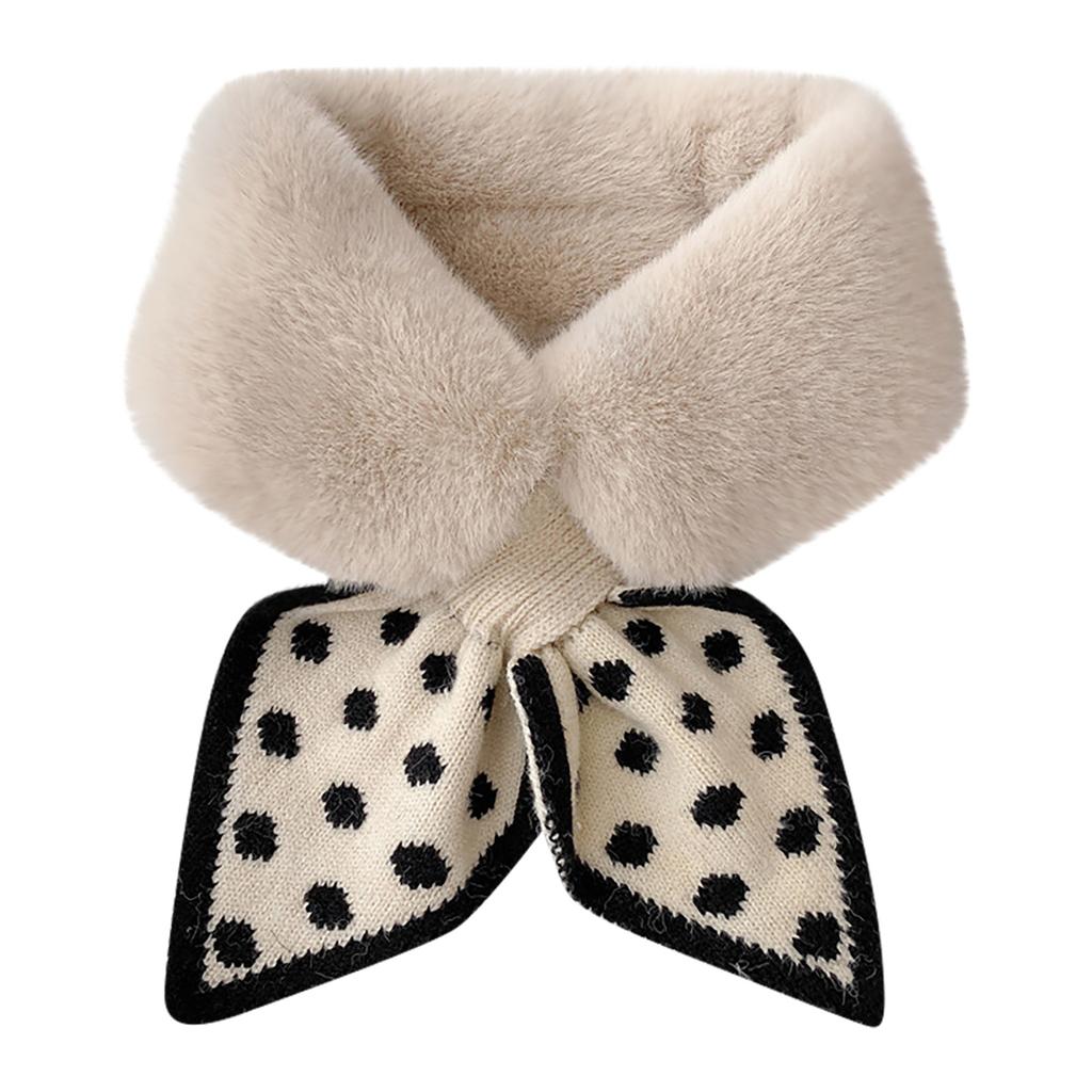 Зимний воротник плюшевый шарф Толстый плюшевый воротник шарф шаль женский теплый шарф