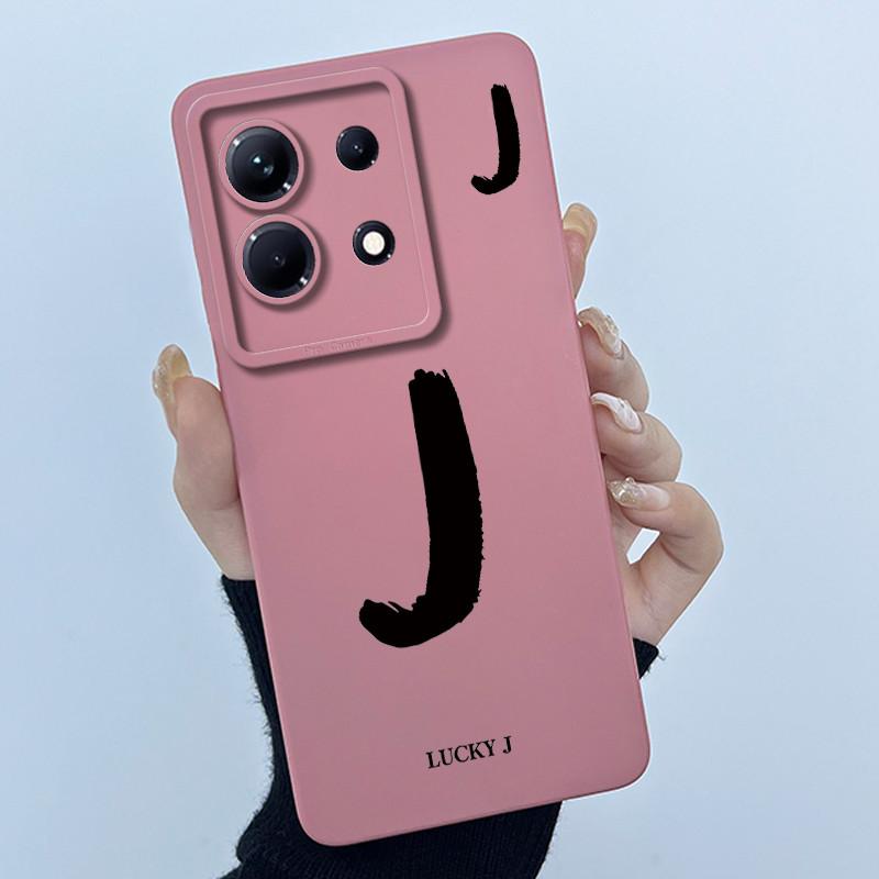 Чехол для Infinix Note 30 5G X6711/Note 30 Pro/30 VIP/30i/Note30 X6833B Счастливой начальной буквой Мягкий силиконовый задний чехол Чехол для телефона