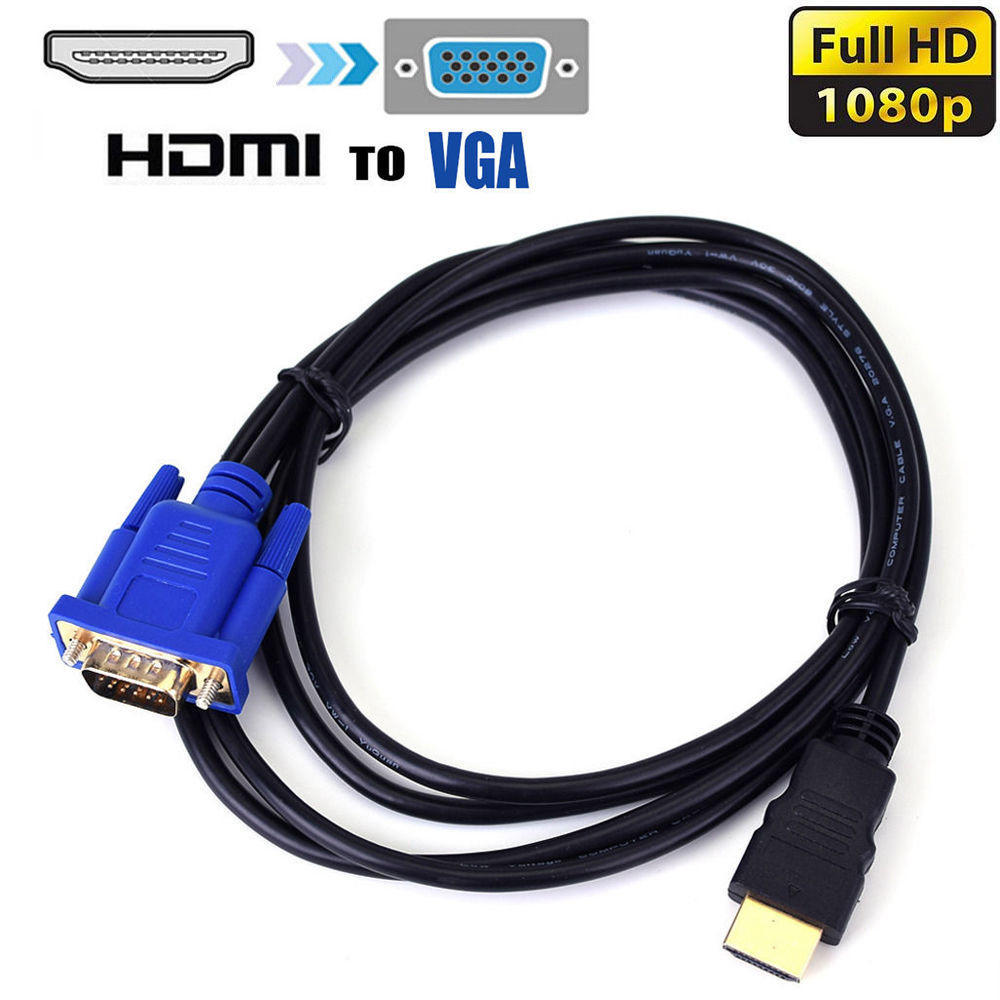 1,8 м к кабелю VGA HD 1080P штекер к VGA адаптер видеоконвертера для ноутбука
