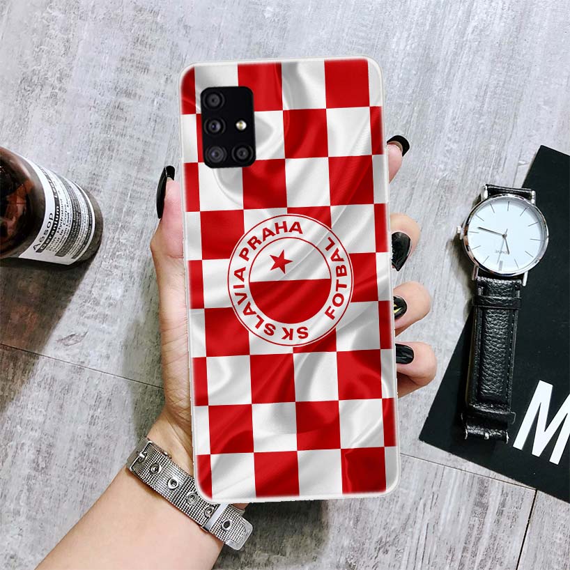 Чехол для телефона Sk Славия Прага Чехия для Samsung Galaxy A52 A53 A12 A13 A22 A23 A32 A33 A72 A73 A42 A02S A03S 5G A50S