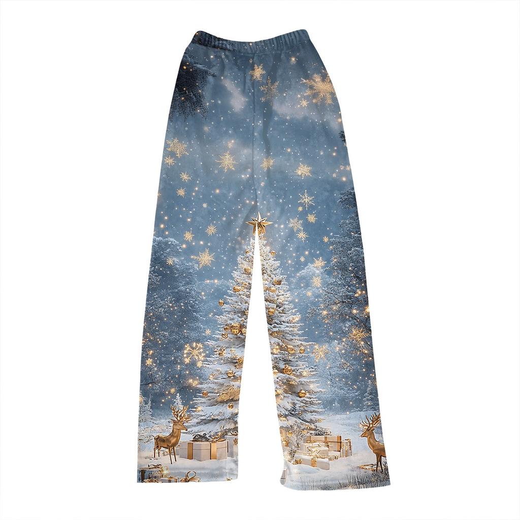 Женские зимние клетчатые брюки, длинные брюки, спортивные брюки