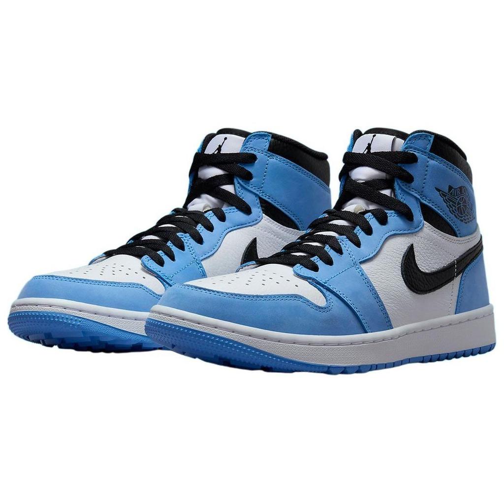 Кроссовки Air Jordan 1 High Golf University Blue Мужские Черно-белые DQ0660-400