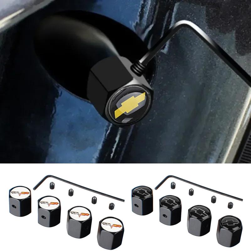 For Chevrolet KM0For Chevrolet Corvette Aveo Cruze Malibu Spark Lova Orlando Captiva Trax Car Dust-proof Wheel Valve Caps Modified Decoration