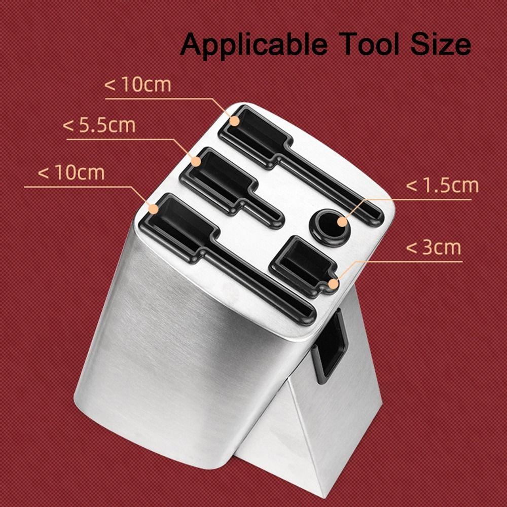 Держатель для ножей из нержавеющей стали Слив Подставка для хранения столовых приборов Подставка для хранения ножей Ресторан