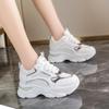 Модные женские кроссовки на толстой подошве женские кроссовки для бега с внутренней высотой женские повседневные роскошные дизайнерские вулканизированные туфли