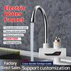 Instant Electric Water Heater Faucet With Digital Display Hot Cold Tap For Kitchen Sink 3000W Rapid Heating Stainless Steel