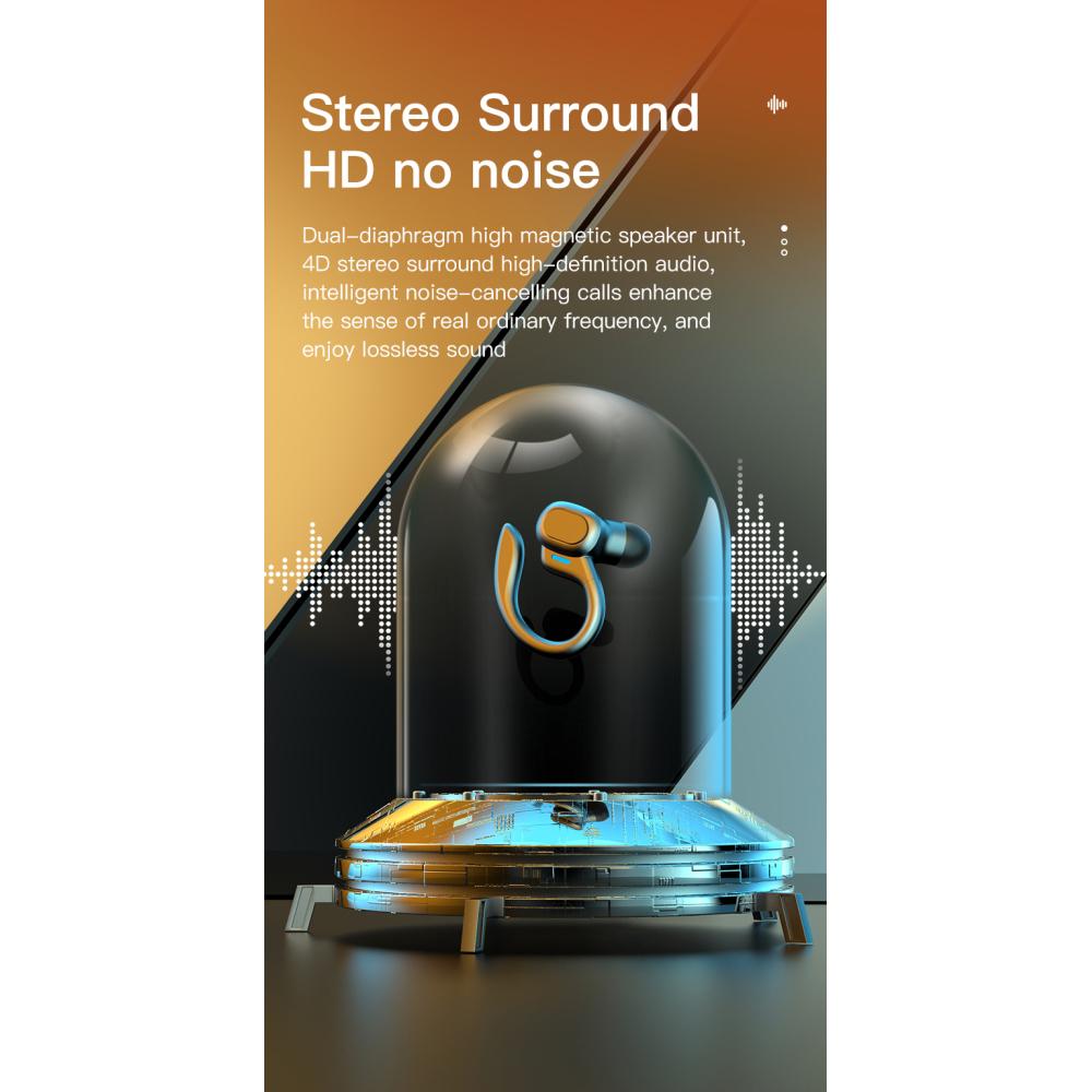 Оригинальные беспроводные наушники Ture Wireless Earbuds Ear Hook Sports HiFI Stereo Waterproof Headset With Mic TWS Headset