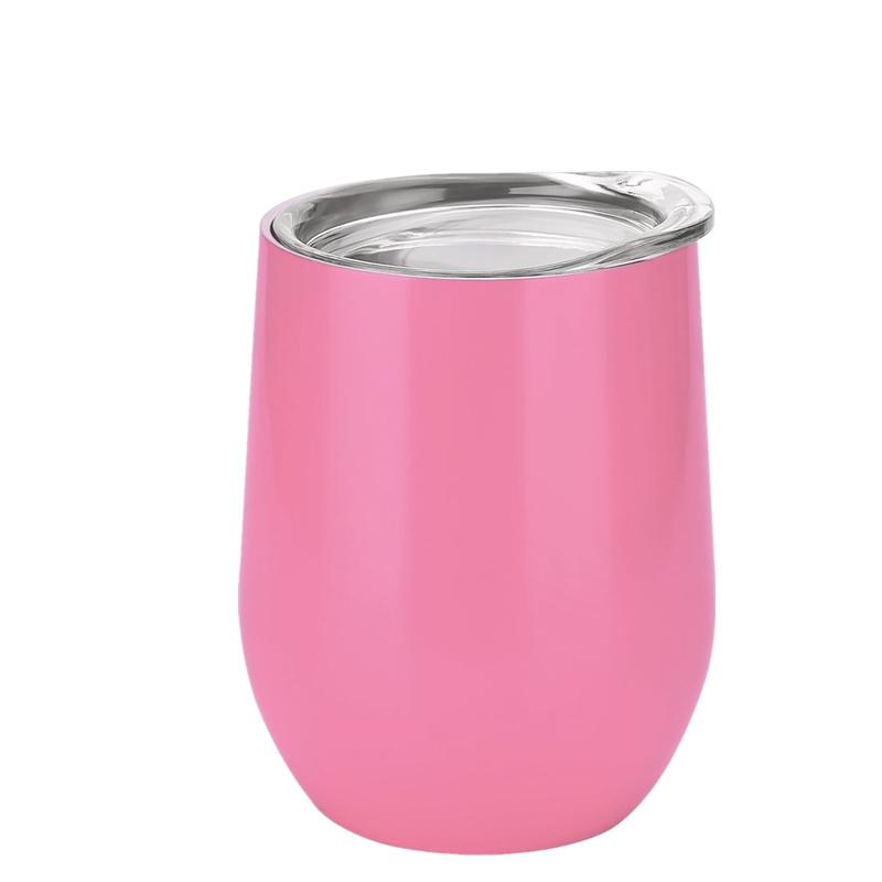 360ml 12 Oz Double-insulated Stemless Glass Stainless Steel Tumbler Wine Yerba Mate Tea Cups