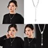 Elegant Water Drop Crystal Chain Necklace For Women Versatile Stylish Jewelry Piece