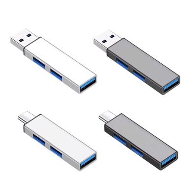 Универсальный USB C расширитель USB-хаб 3 порта Мини USB-донгл USB3.0+2 USB2.0 расширитель для мыши, клавиатуры, флэш-накопителя