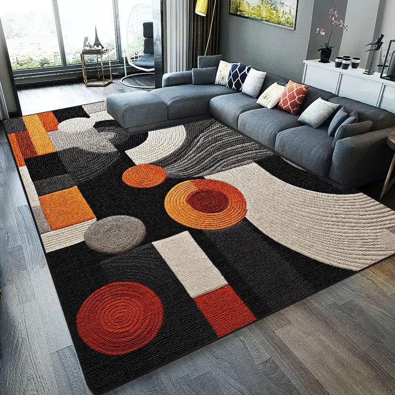 Colorful Fashion Carpet Living Room Non-slip Soft Carpets Children Bedroom Decoration Home Rugs Large Room Decor Kitchen Mat
