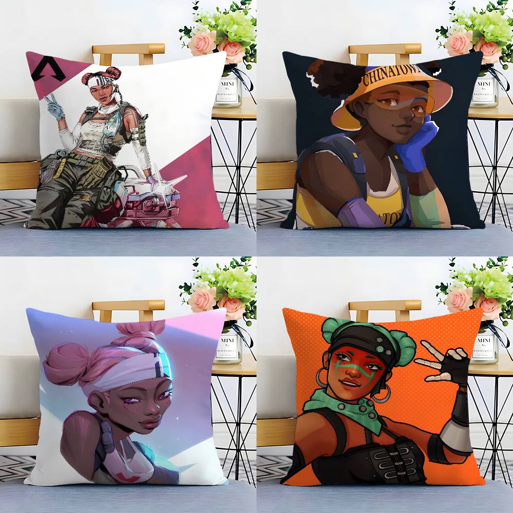 Apex Legends L-Lifeline Наволочка Плюшевая Ткань Мягкая Двусторонняя Печать Наволочка для Подушки на Диван Декоративные Наволочки