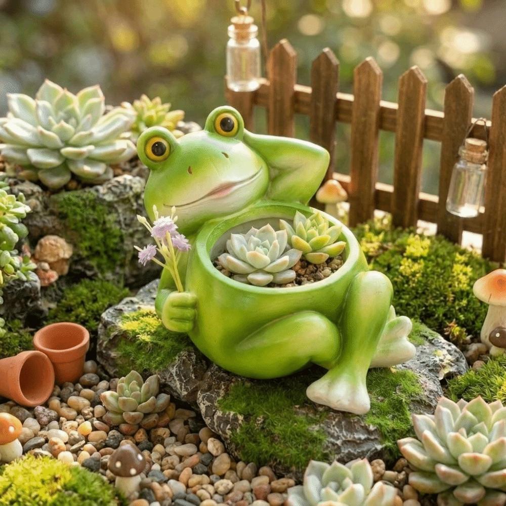 Decorative Succulent Planter Resin Plant Holder Creative Flower Container  Office