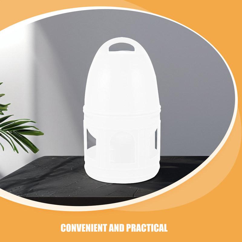 5L Pigeon Water Feeder Ergonomic Round Smooth Plastic Waterer for Indoor Outdoor Bird Cage Garden Pigeon Breeding Portable Easy