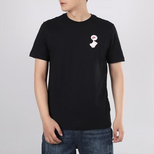 Nike Men's Retro American Shoe Box Print Short Sleeve T-Shirt in Black