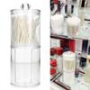 New Round Holder Container Cosmetic Organizer Makeup Cotton Acrylic Box Pads Storage