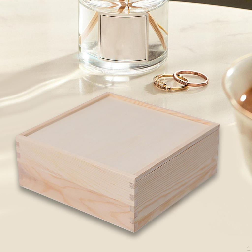 Деревянная коробка, подарочный цветок, незавершенный деревенский контейнер, брелок, свадебные конфеты для открыток