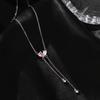 Ожерелье Banyan Tree S925 Silver Simple Heart Tassel - женская роскошная цепочка на ключицу