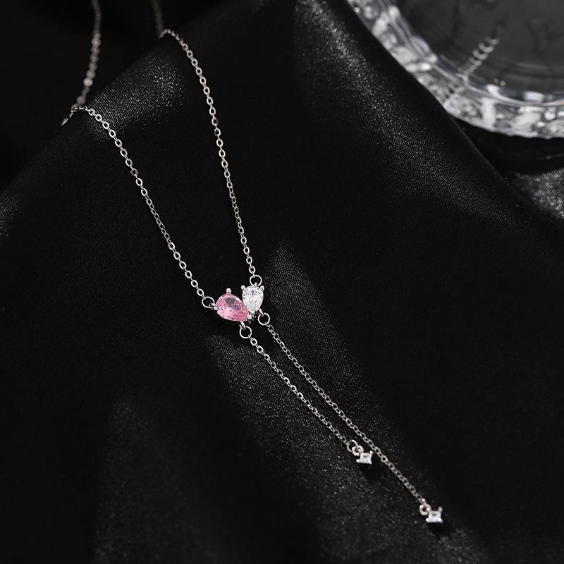 Ожерелье Banyan Tree S925 Silver Simple Heart Tassel - женская роскошная цепочка на ключицу