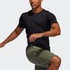 adidas Футболки Мужские Черные С Круглым Вырезом Умеренный Прямой Крой FJ6146