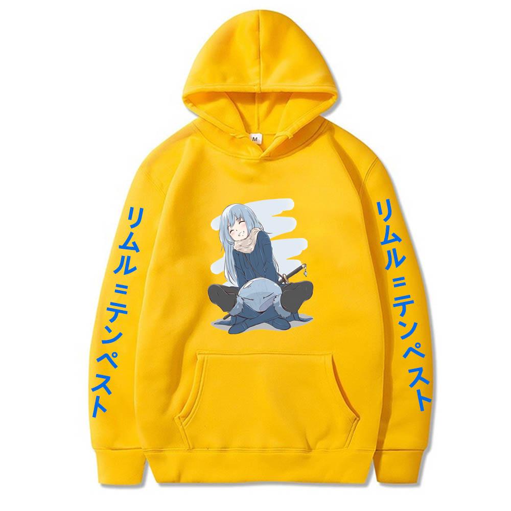 Anime Tensei Shitara Slime Datta Ken Hoodies Pullover Funny Cartoon Kawaii RimuruTempest Long Sleeve Hip Hop New Harajuku Sweatshirt