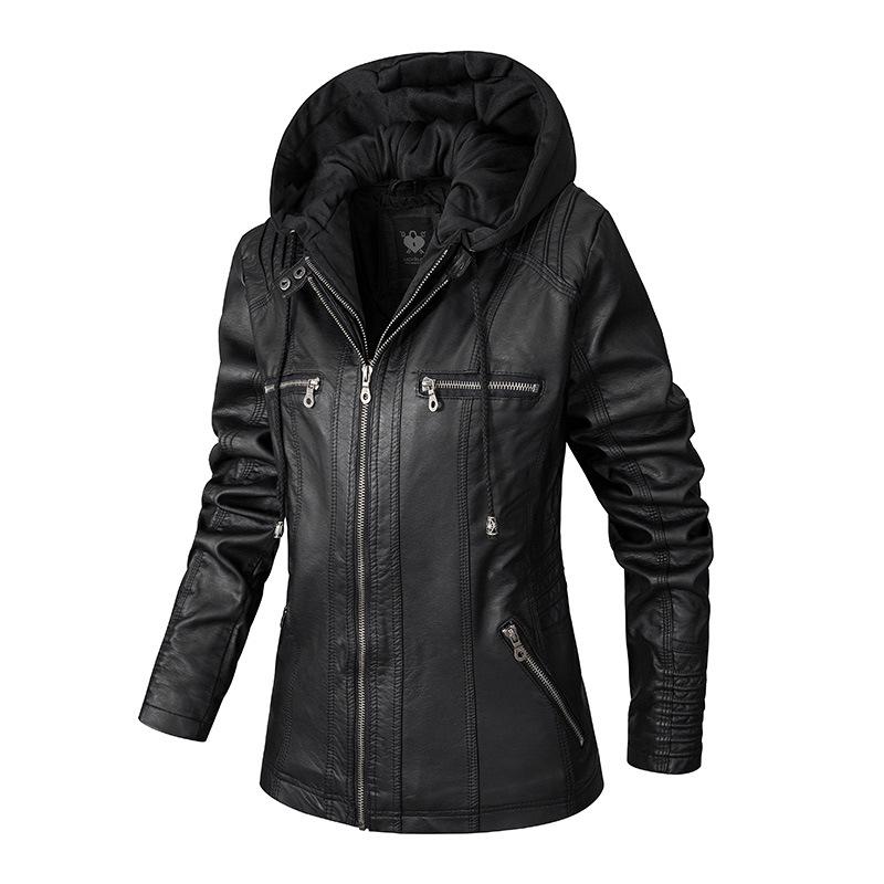 Long Sleeve Men's Leather Jacket PU Leather Jacket Men's Leather Jacket Men's Jacket Motorcycle Jacket