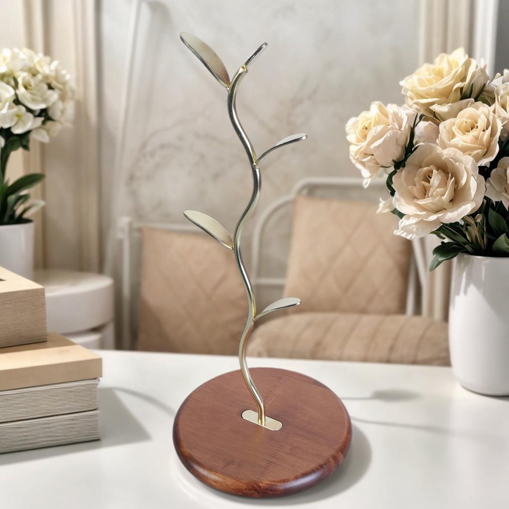 Элегантный держатель для кофейных кружек на кухонной стойке с 4 крючками и прочным основанием для организации дома кухонные принадлежности