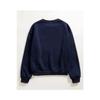 Unisex Navy Blue Brooklyn Crocodile Printed Oversize Sweatshirt